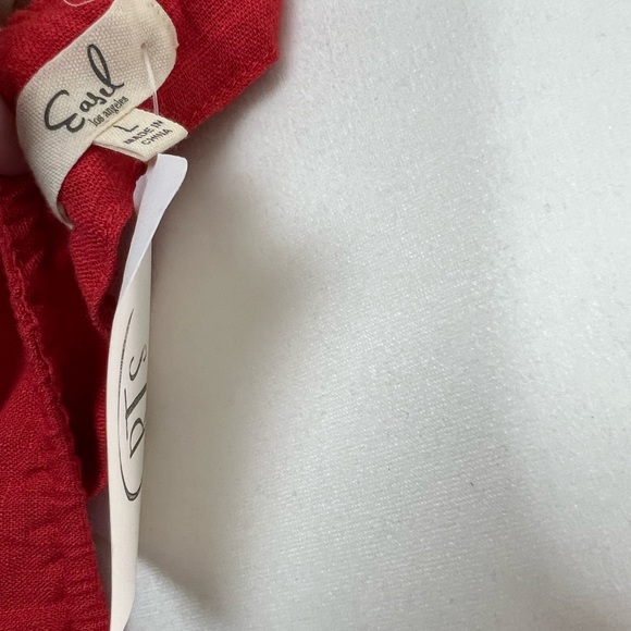 Easel Red Linen Blend Halter Dress - Picture 5 of 7